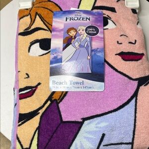 Disney Frozen Towel with Purple and Orange
